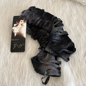 Heavy Red LA banded arm warmers